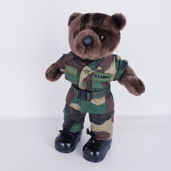 BEAR ForceS Of America US Army Small Stuffed Plush Teddy Bear - Picture 1 of 7